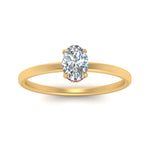 Load image into Gallery viewer, Oval Shaped Thin Setting Hidden Halo Diamond Ring
