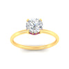 Load image into Gallery viewer, whisper-thin-setting-hidden-pink-sapphire-round-cut-halo-engagement-ring-in-yellow-gold-fdenr9359rogsadrpiangle5-nl-yg.jpg
