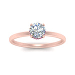 Load image into Gallery viewer, Round Cut Thin Setting Hidden Halo Diamond Ring
