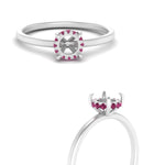 Load image into Gallery viewer, Semi Mount Thin Setting Hidden Halo Ring
