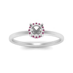 Load image into Gallery viewer, Semi Mount Thin Setting Hidden Halo Ring
