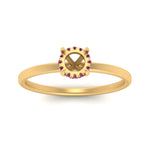 Load image into Gallery viewer, Semi Mount Thin Setting Hidden Halo Ring
