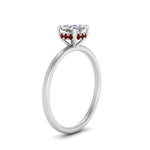 Load image into Gallery viewer, Cushion Cut Thin Setting Hidden Halo Diamond Ring
