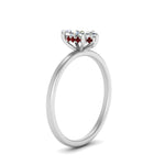 Load image into Gallery viewer, Marquise Cut Thin Setting Hidden Halo Diamond Ring

