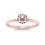 Load image into Gallery viewer, Semi Mount Thin Setting Hidden Halo Ring
