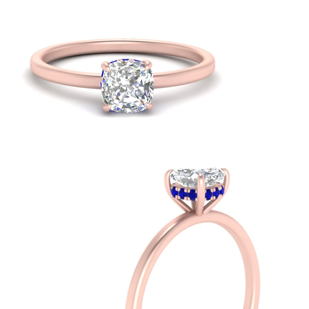 Thin Setting Hidden Halo Ring