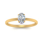 Load image into Gallery viewer, Oval Shaped Thin Setting Hidden Halo Diamond Ring
