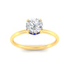Load image into Gallery viewer, whisper-thin-setting-hidden-sapphire-round-cut-halo-engagement-ring-in-yellow-gold-fdenr9359rogsablangle5-nl-yg.jpg