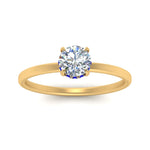 Load image into Gallery viewer, Round Cut Thin Setting Hidden Halo Diamond Ring
