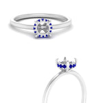 Load image into Gallery viewer, Semi Mount Thin Setting Hidden Halo Ring
