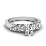 Load image into Gallery viewer, white-gold-cushion-white-diamond-engagement-wedding-ring-in-prong-set-FDENS1027CUR-Nl-WG
