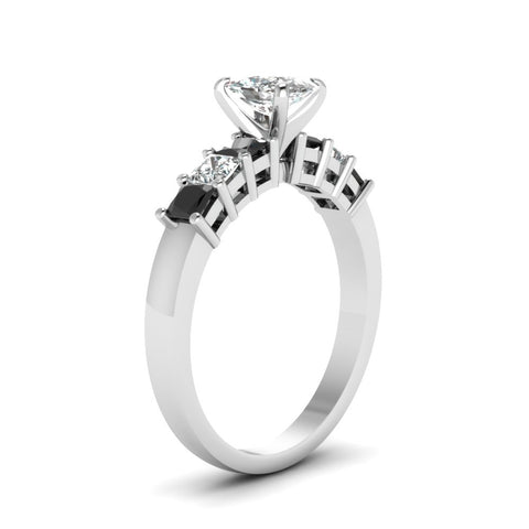 white-gold-cushion-white-diamond-engagement-wedding-ring-with-black-diamond-in-prong-set-FDENS1027CURGBLACKANGLE2-NL-WG