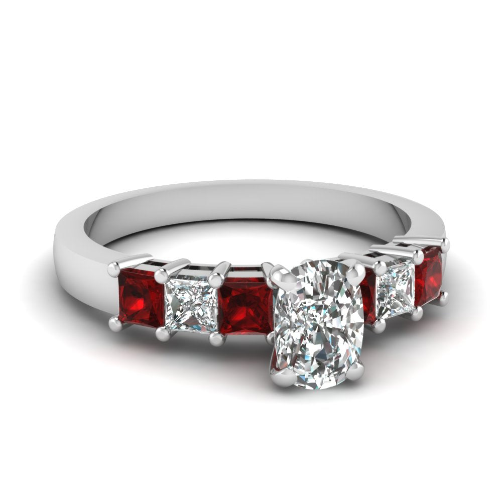 white-gold-cushion-white-diamond-engagement-wedding-ring-with-red-ruby-in-prong-set-FDENS1027CURGRUDR-NL-WG
