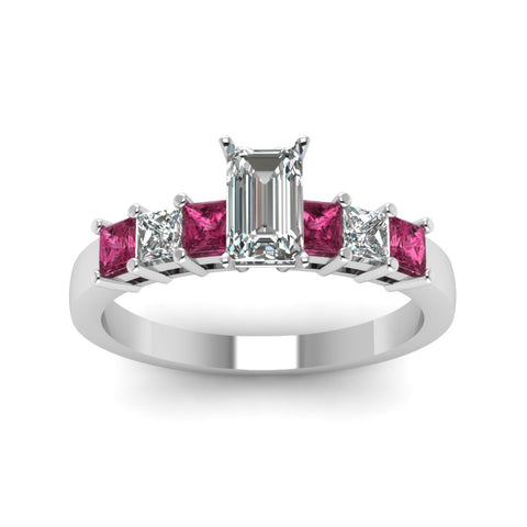 white-gold-emerald-white-diamond-engagement-wedding-ring-with-dark-pink-sapphire-in-prong-set-FDENS1027EMRGSADRPIANGLE5-NL-WG
