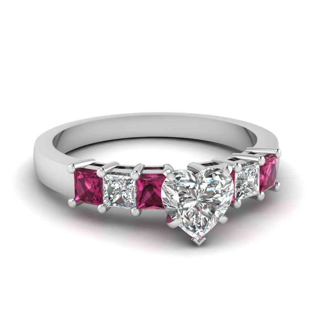 white-gold-heart-white-diamond-engagement-wedding-ring-with-dark-pink-sapphire-in-prong-set-FDENS1027HTRGSADRPI-NL-WG