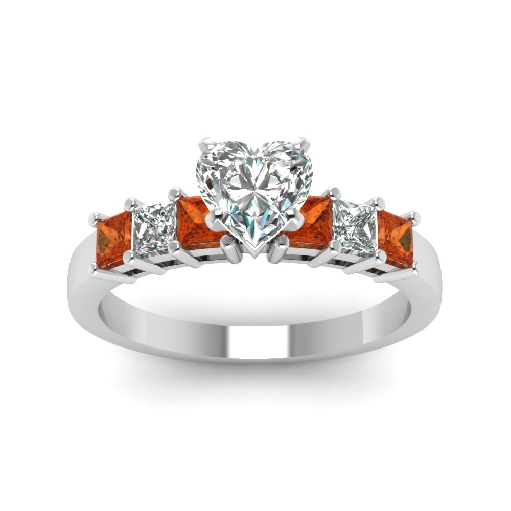 white-gold-heart-white-diamond-engagement-wedding-ring-with-orange-sapphire-in-prong-set-FDENS1027HTRGSAORANGLE5-NL-WG