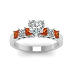 Load image into Gallery viewer, white-gold-heart-white-diamond-engagement-wedding-ring-with-orange-sapphire-in-prong-set-FDENS1027HTRGSAORANGLE5-NL-WG_b9bd9203-0c60-4353-82d7-1033bb5e4300
