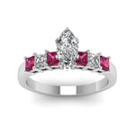 Load image into Gallery viewer, white-gold-marquise-white-diamond-engagement-wedding-ring-with-dark-pink-sapphire-in-prong-set-FDENS1027MQRGSADRPIANGLE5-NL-WG
