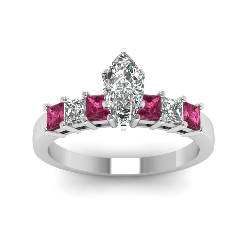white-gold-marquise-white-diamond-engagement-wedding-ring-with-dark-pink-sapphire-in-prong-set-FDENS1027MQRGSADRPIANGLE5-NL-WG