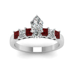 Load image into Gallery viewer, white-gold-marquise-white-diamond-engagement-wedding-ring-with-red-ruby-in-prong-set-FDENS1027MQRGRUDRANGLE5-NL-WG
