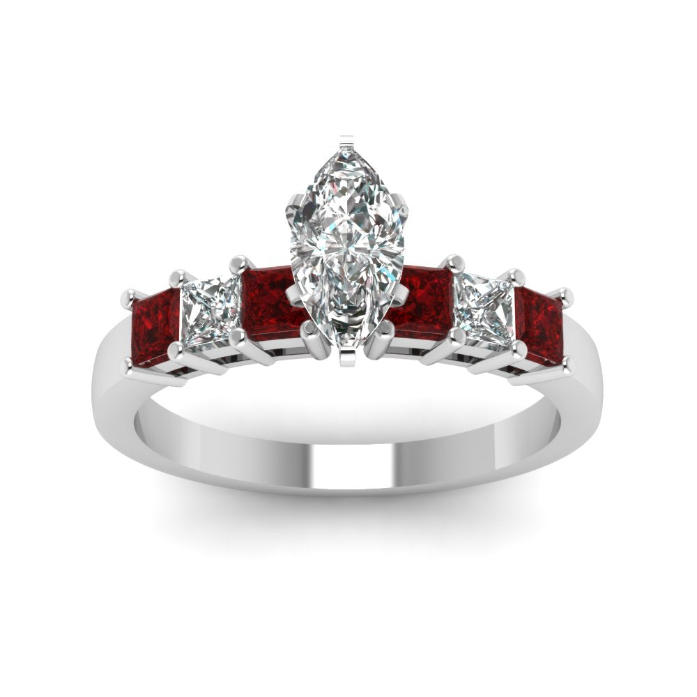 white-gold-marquise-white-diamond-engagement-wedding-ring-with-red-ruby-in-prong-set-FDENS1027MQRGRUDRANGLE5-NL-WG