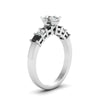 Load image into Gallery viewer, white-gold-oval-white-diamond-engagement-wedding-ring-with-black-diamond-in-prong-set-FDENS1027OVRGBLACKANGLE2-NL-WG