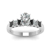Load image into Gallery viewer, white-gold-oval-white-diamond-engagement-wedding-ring-with-black-diamond-in-prong-set-FDENS1027OVRGBLACKANGLE5-NL-WG