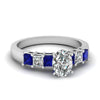 Load image into Gallery viewer, white-gold-oval-white-diamond-engagement-wedding-ring-with-blue-sapphire-in-prong-set-FDENS1027OVRGSABL-NL-WG