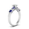 Load image into Gallery viewer, white-gold-oval-white-diamond-engagement-wedding-ring-with-blue-sapphire-in-prong-set-FDENS1027OVRGSABLANGLE2-NL-WG