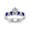 Load image into Gallery viewer, white-gold-oval-white-diamond-engagement-wedding-ring-with-blue-sapphire-in-prong-set-FDENS1027OVRGSABLANGLE5-NL-WG