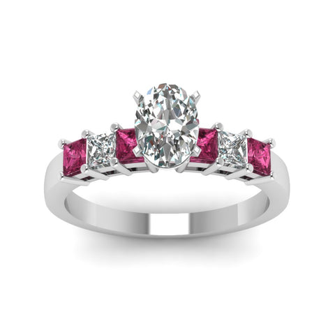 white-gold-oval-white-diamond-engagement-wedding-ring-with-dark-pink-sapphire-in-prong-set-FDENS1027OVRGSADRPIANGLE5-NL-WG