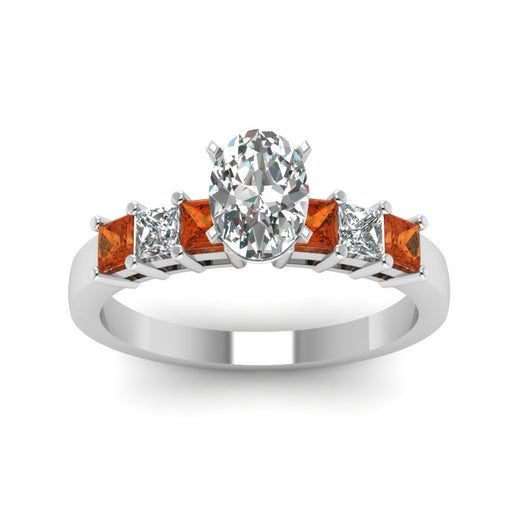 white-gold-oval-white-diamond-engagement-wedding-ring-with-orange-sapphire-in-prong-set-FDENS1027OVRGSAORANGLE5-NL-WG