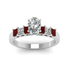 Load image into Gallery viewer, white-gold-oval-white-diamond-engagement-wedding-ring-with-red-ruby-in-prong-set-FDENS1027OVRGRUDRANGLE5-NL-WG