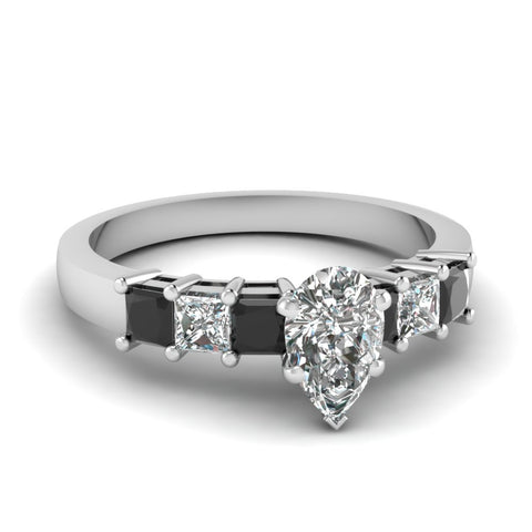 white-gold-pear-white-diamond-engagement-wedding-ring-with-black-diamond-in-prong-set-FDENS1027PERGBLACK-NL-WG