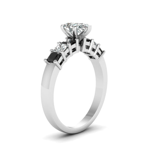 white-gold-pear-white-diamond-engagement-wedding-ring-with-black-diamond-in-prong-set-FDENS1027PERGBLACKANGLE2-NL-WG