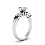 Load image into Gallery viewer, white-gold-pear-white-diamond-engagement-wedding-ring-with-black-diamond-in-prong-set-FDENS1027PERGBLACKANGLE2-NL-WG_663f191a-ef79-40cf-a774-e5cc518ebf76
