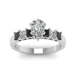 Load image into Gallery viewer, white-gold-pear-white-diamond-engagement-wedding-ring-with-black-diamond-in-prong-set-FDENS1027PERGBLACKANGLE5-NL-WG
