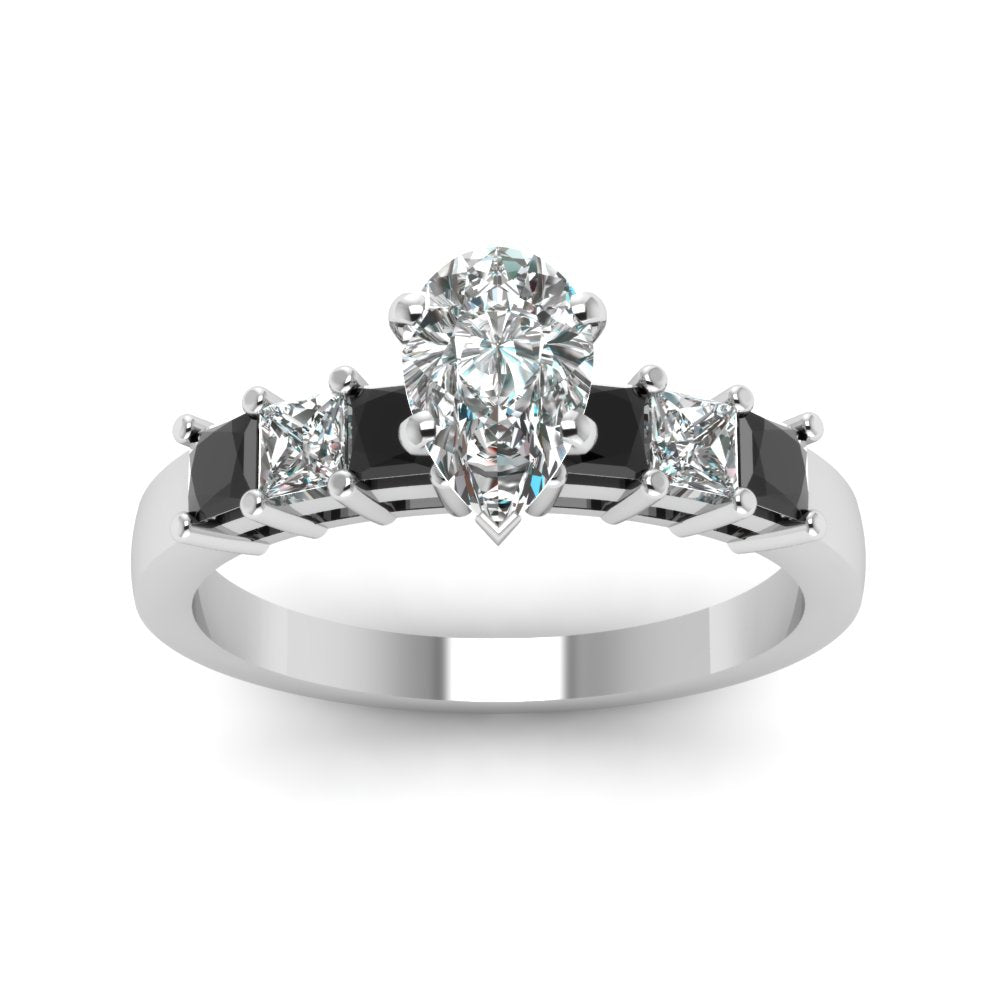 white-gold-pear-white-diamond-engagement-wedding-ring-with-black-diamond-in-prong-set-FDENS1027PERGBLACKANGLE5-NL-WG