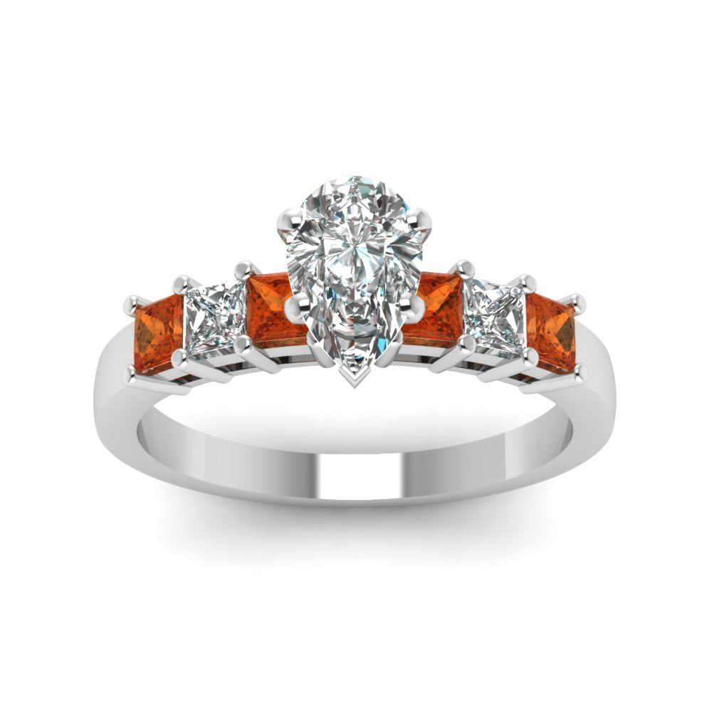 white-gold-pear-white-diamond-engagement-wedding-ring-with-orange-sapphire-in-prong-set-FDENS1027PERGSAORANGLE5-NL-WG