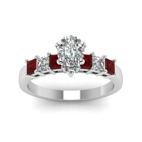 white-gold-pear-white-diamond-engagement-wedding-ring-with-red-ruby-in-prong-set-FDENS1027PERGRUDRANGLE5-NL-WG