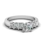 Load image into Gallery viewer, white-gold-princess-white-diamond-engagement-wedding-ring-in-prong-set-FDENS1027PRR-Nl-WG

