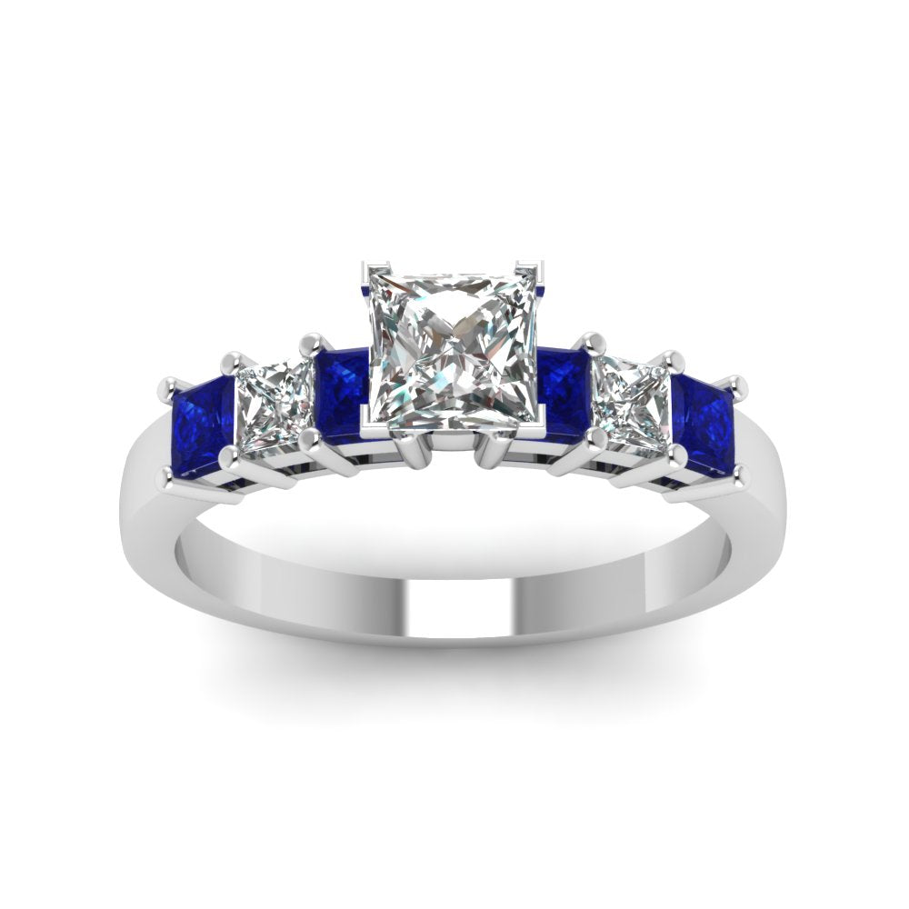 white-gold-princess-white-diamond-engagement-wedding-ring-with-blue-sapphire-in-prong-set-FDENS1027PRRGSABLANGLE5-NL-WG