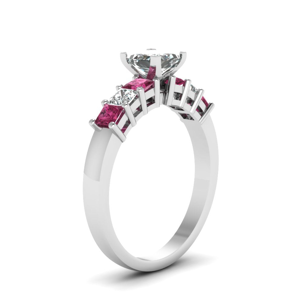 white-gold-princess-white-diamond-engagement-wedding-ring-with-dark-pink-sapphire-in-prong-set-FDENS1027PRRGSADRPIANGLE2-NL-WG