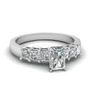Load image into Gallery viewer, white-gold-radiant-white-diamond-engagement-wedding-ring-in-prong-set-FDENS1027RAR-Nl-WG