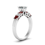 Load image into Gallery viewer, white-gold-radiant-white-diamond-engagement-wedding-ring-with-red-ruby-in-prong-set-FDENS1027RARGRUDRANGLE2-NL-WG
