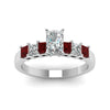 Load image into Gallery viewer, white-gold-radiant-white-diamond-engagement-wedding-ring-with-red-ruby-in-prong-set-FDENS1027RARGRUDRANGLE5-NL-WG