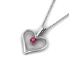 Load image into Gallery viewer, round-dark-pink-sapphire-solitare-heart-pendant-in-prong-set-FDPD60961GSADRPI-NL-WG