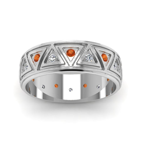 white-gold-round-orange-sapphire-mens-wedding-band-with-white-diamond-in-bezel-set-FDDB1085BGSAORANGLE5-NL-WG.jpg