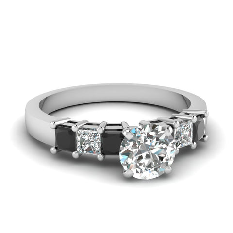 white-gold-round-white-diamond-engagement-wedding-ring-with-black-diamond-in-prong-set-FDENS1027RORGBLACK-NL-WG