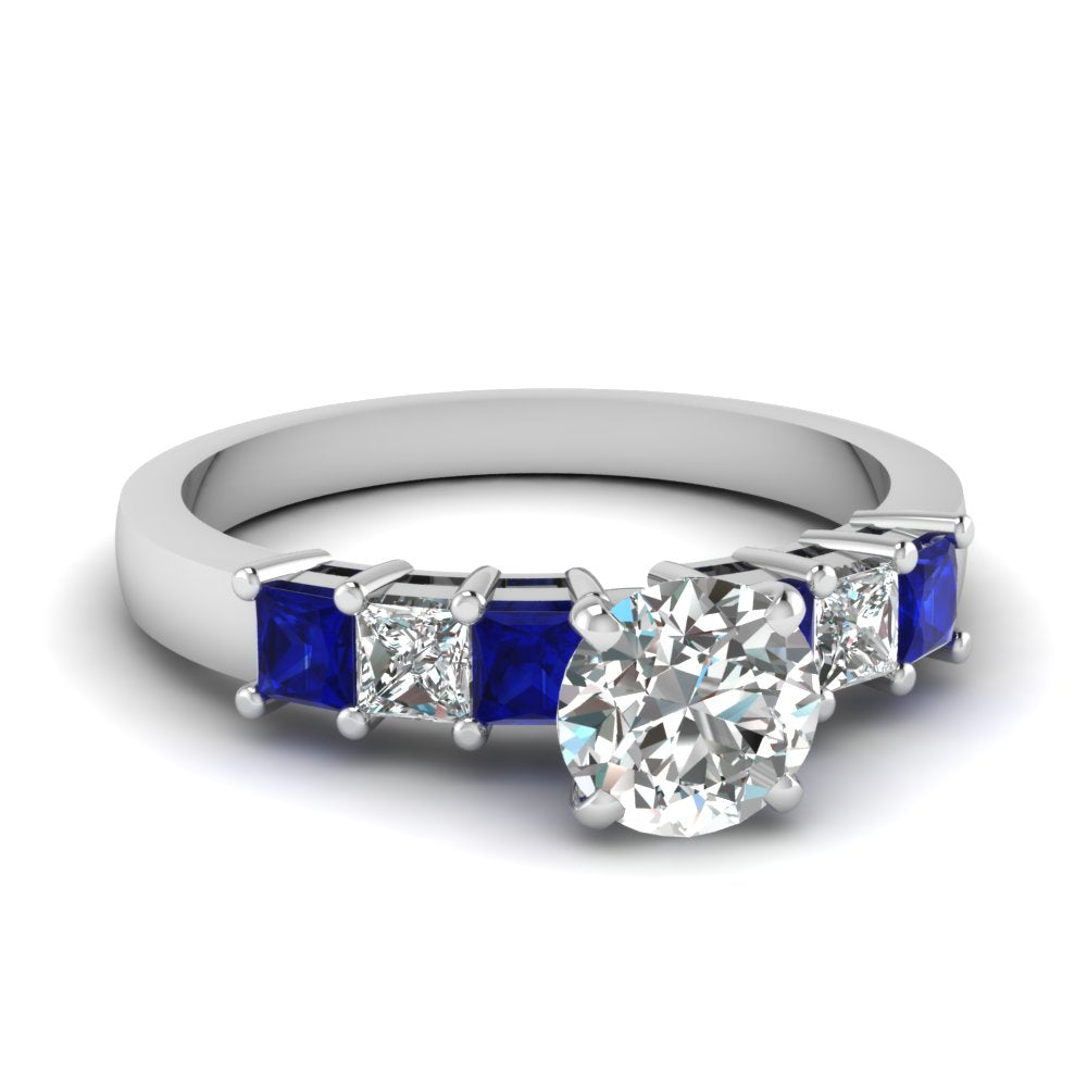 white-gold-round-white-diamond-engagement-wedding-ring-with-blue-sapphire-in-prong-set-FDENS1027RORGSABL-NL-WG